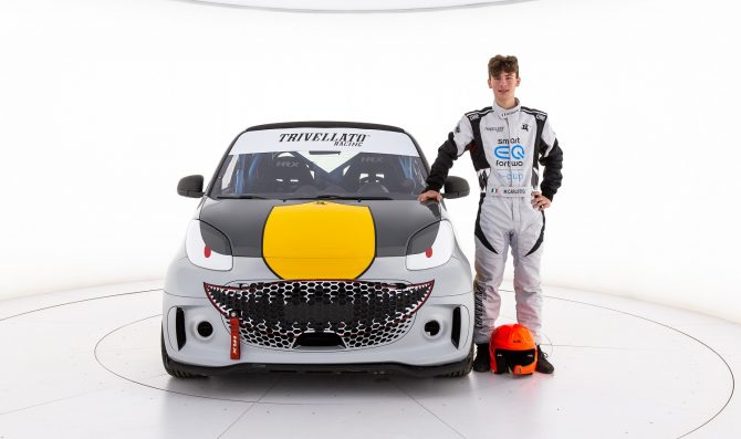 Mattia Carlotto con Trivellato Racing